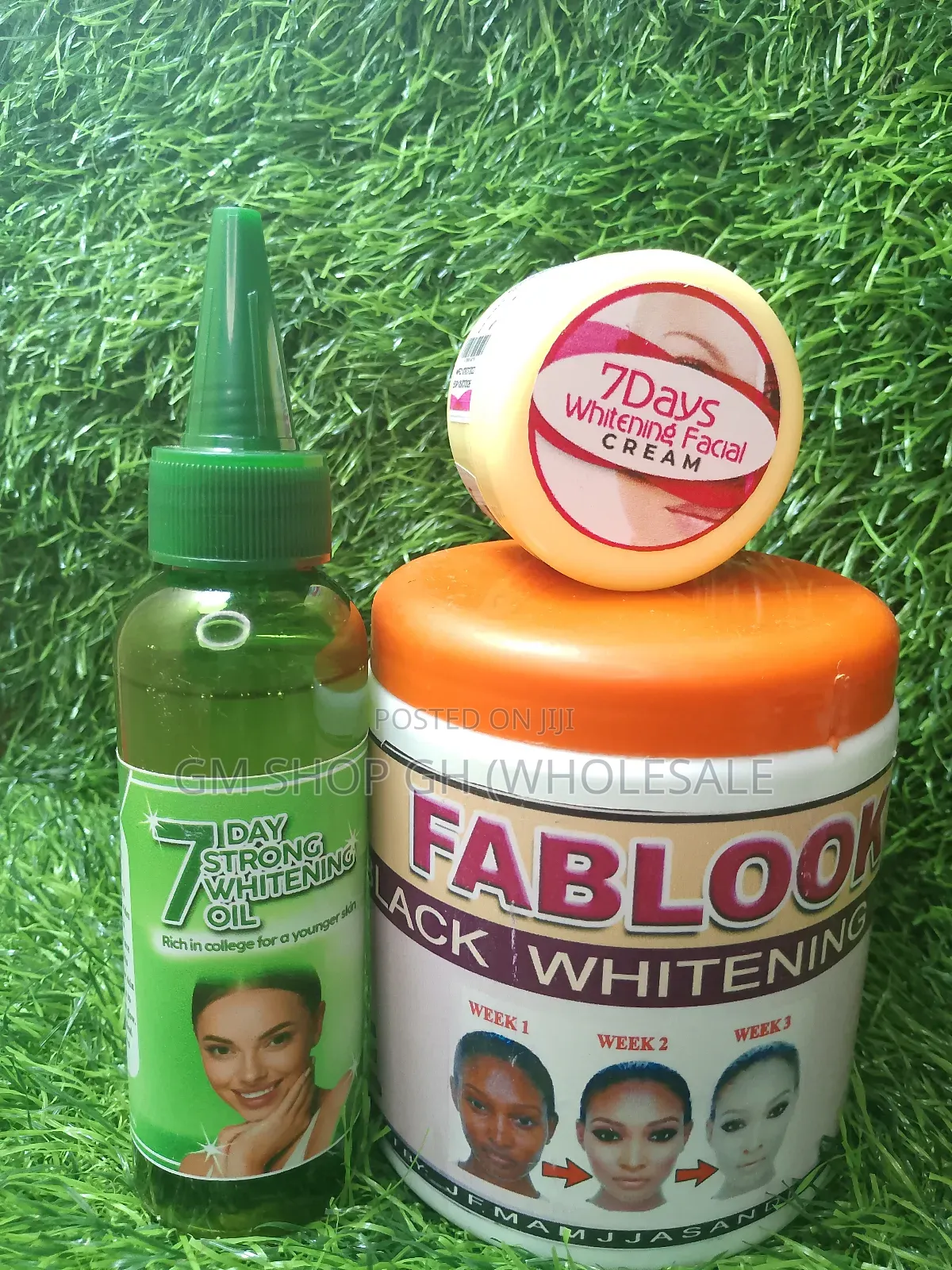 Fablook Soap,7 Days Whitening Oil and Face Cream. (Gv5432)