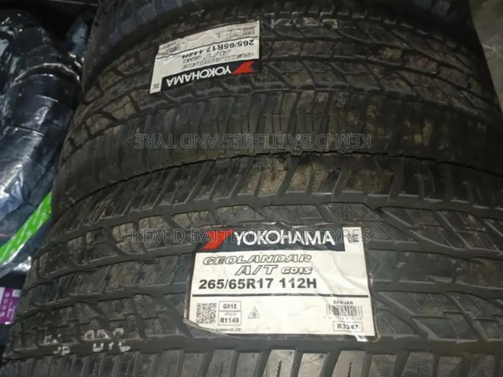 265/65r17 Yokohama Tires At + Free Delivery Or Free Fixing