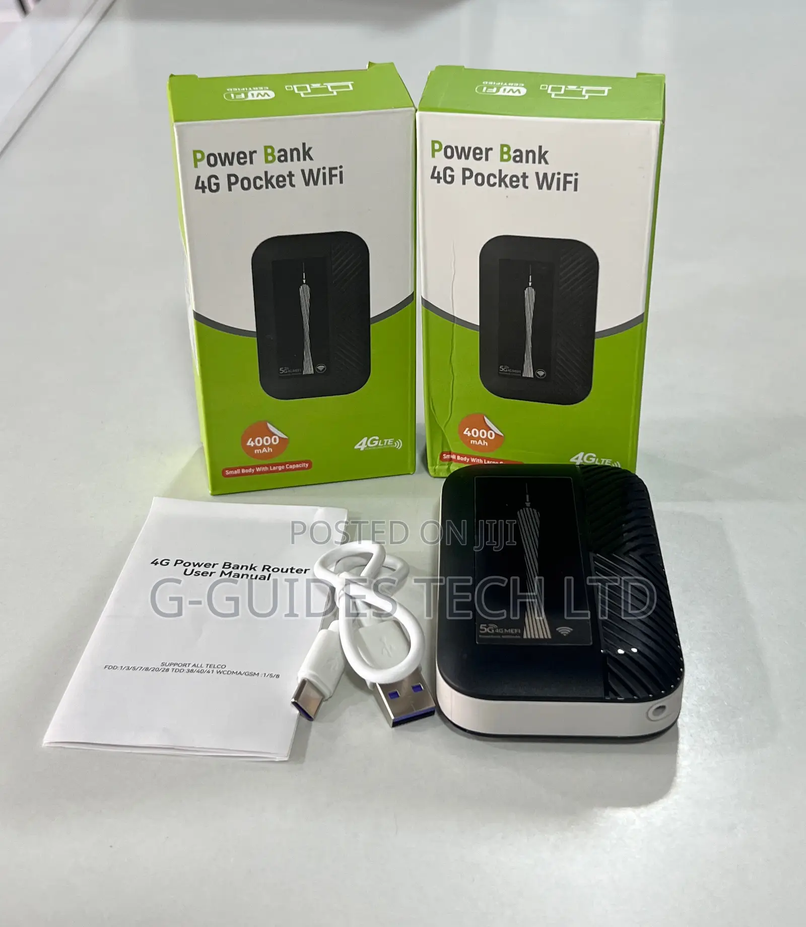 4G Pocket Wifi With 4000mah Power Bank, 4G Mifi Power Bank