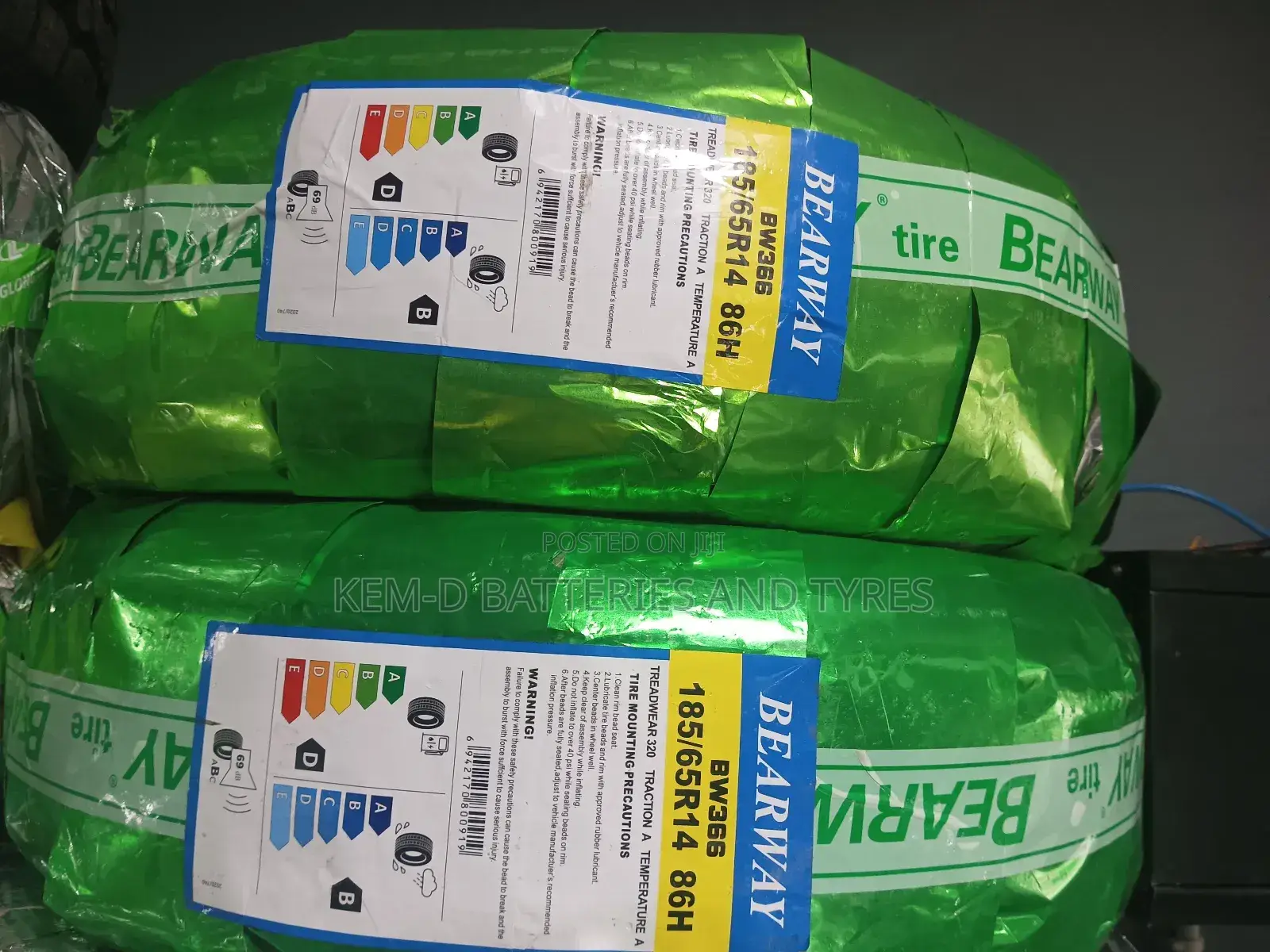 185/65r14 Bearway Tyres - Free Delivery or Free Fixing