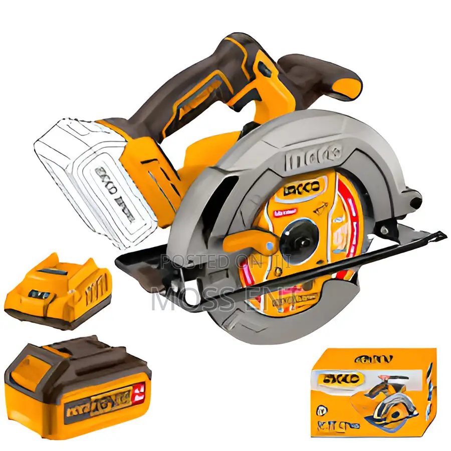 Ingco Cordless Circular Saw 20v 7" + Battery - Csli18511