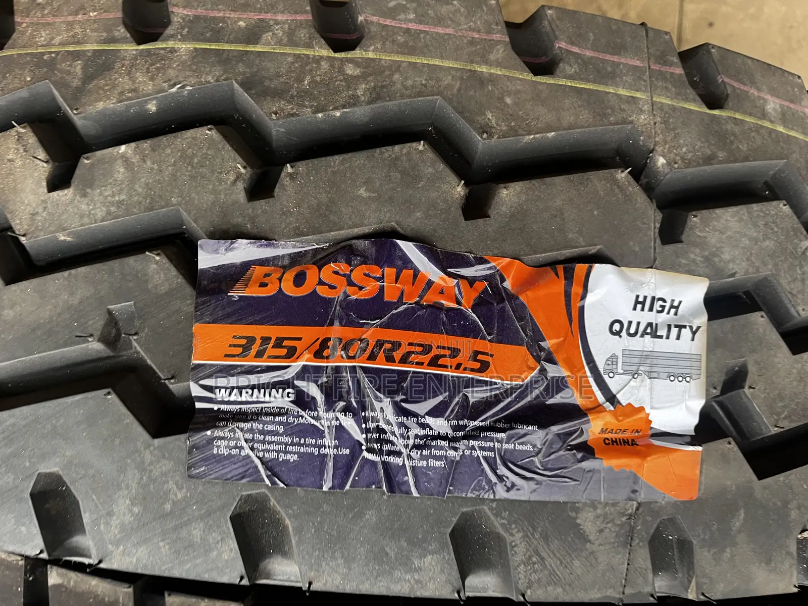 315/80r22.5 Bossway Tire
