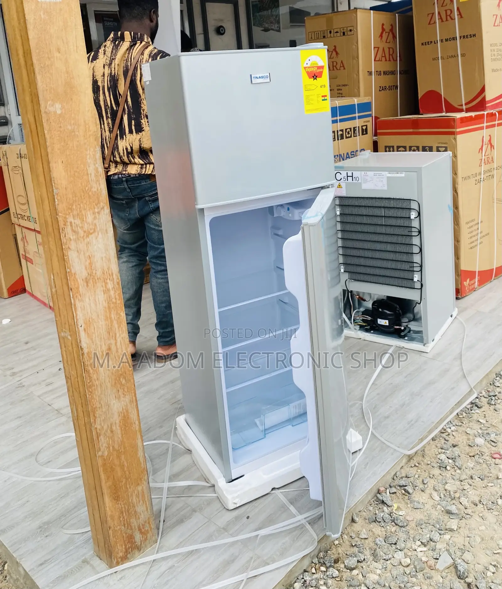 Classic Design Nasco 158ltr Double Door Fridge Nasf2-18fl.