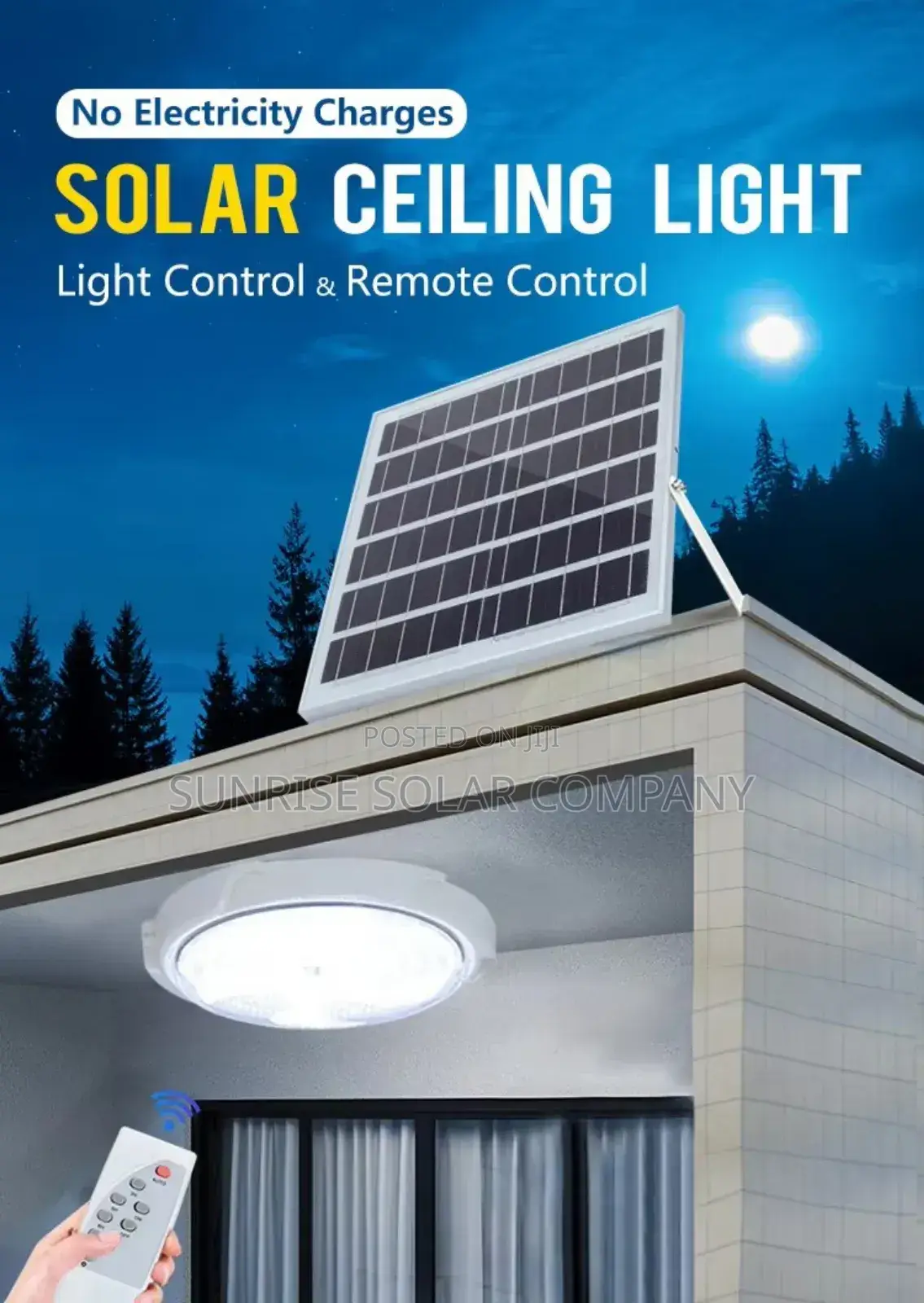 Solar Ceiling Light(300w) Christmas Promotions