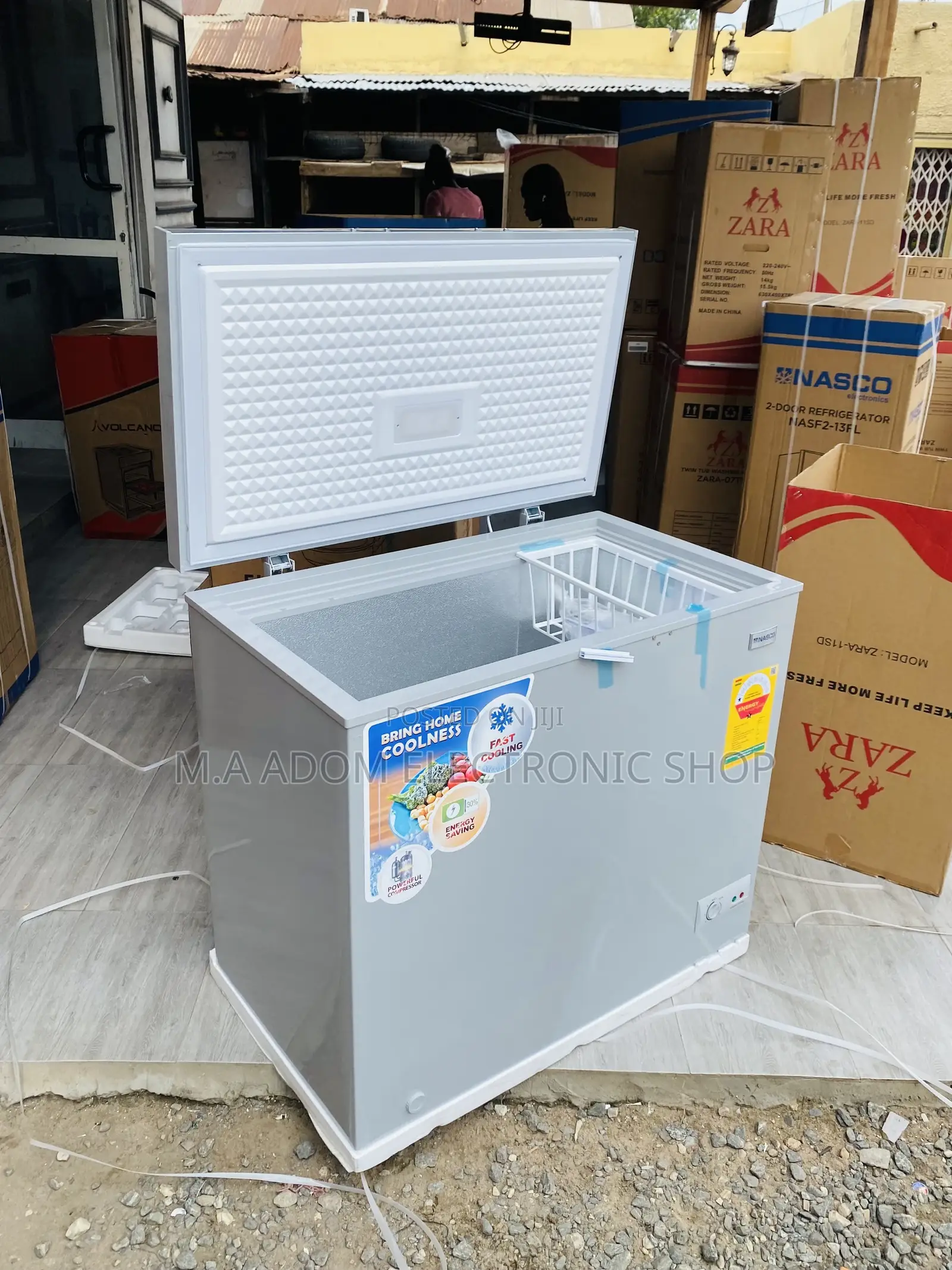 Nasco Single Door Electric Chest Freezer(Nas210)200L 