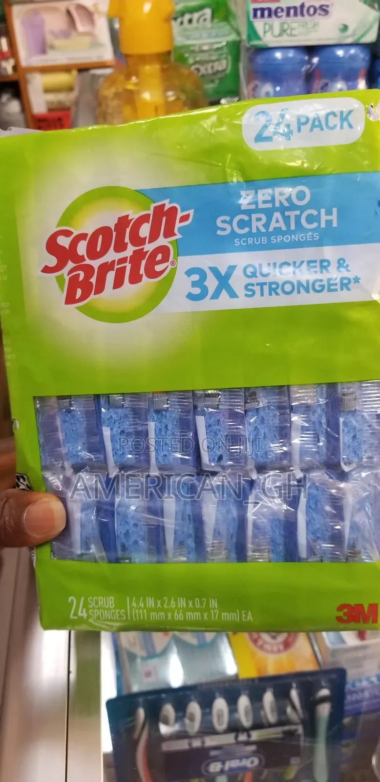 Scotch Brite Zero Scratch Scrub Sponge (24pcs Pack)