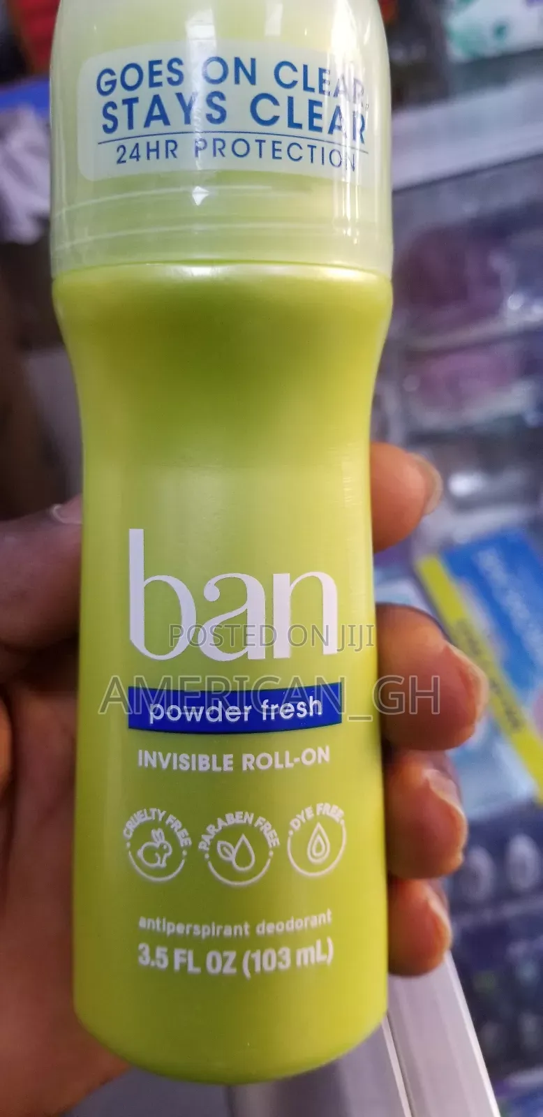 Ban Powder Fresh Invisible Roll-On