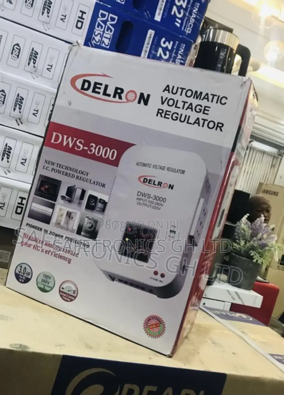 Elegant Wall Delron (Black) DWS-5000 Automatic Voltage 
