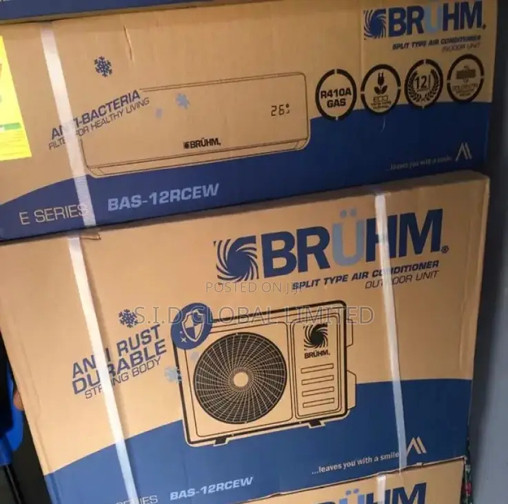 Exclusive Bruhm 1.5 HP Split Bas-12rcew – R410