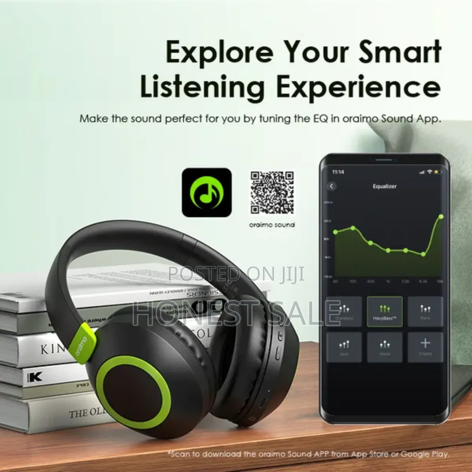 Oraimo Boompop 2 Enc Over-Ear Wireless Headphones