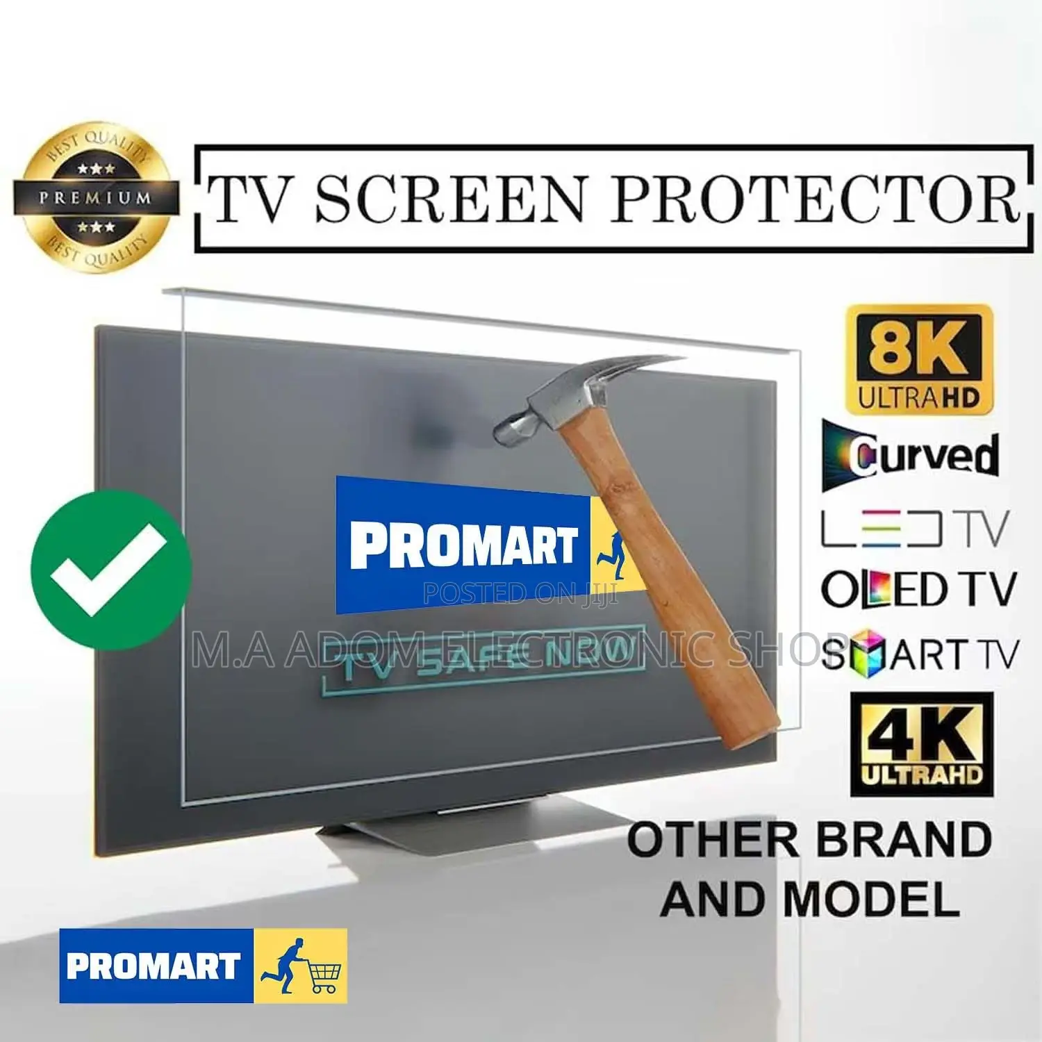 Tv Screen Protector for All Tv Brands for 75” Tv Only