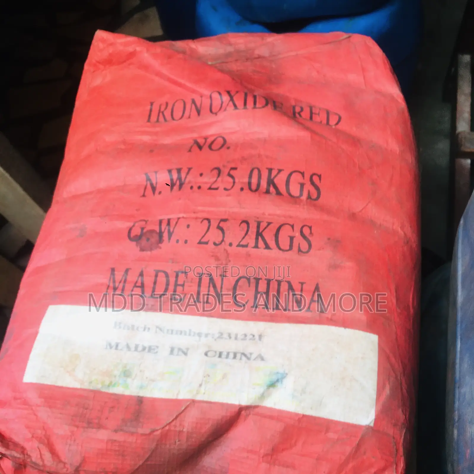 Red Pigment 25kg for Construction Works