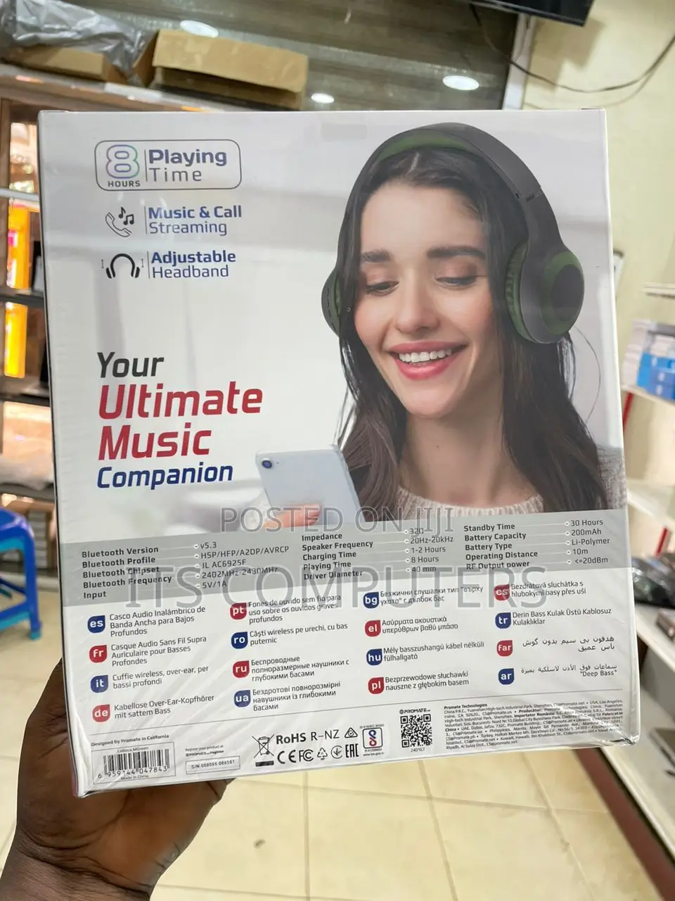 Promate Laboca Bluetooth Headphone
