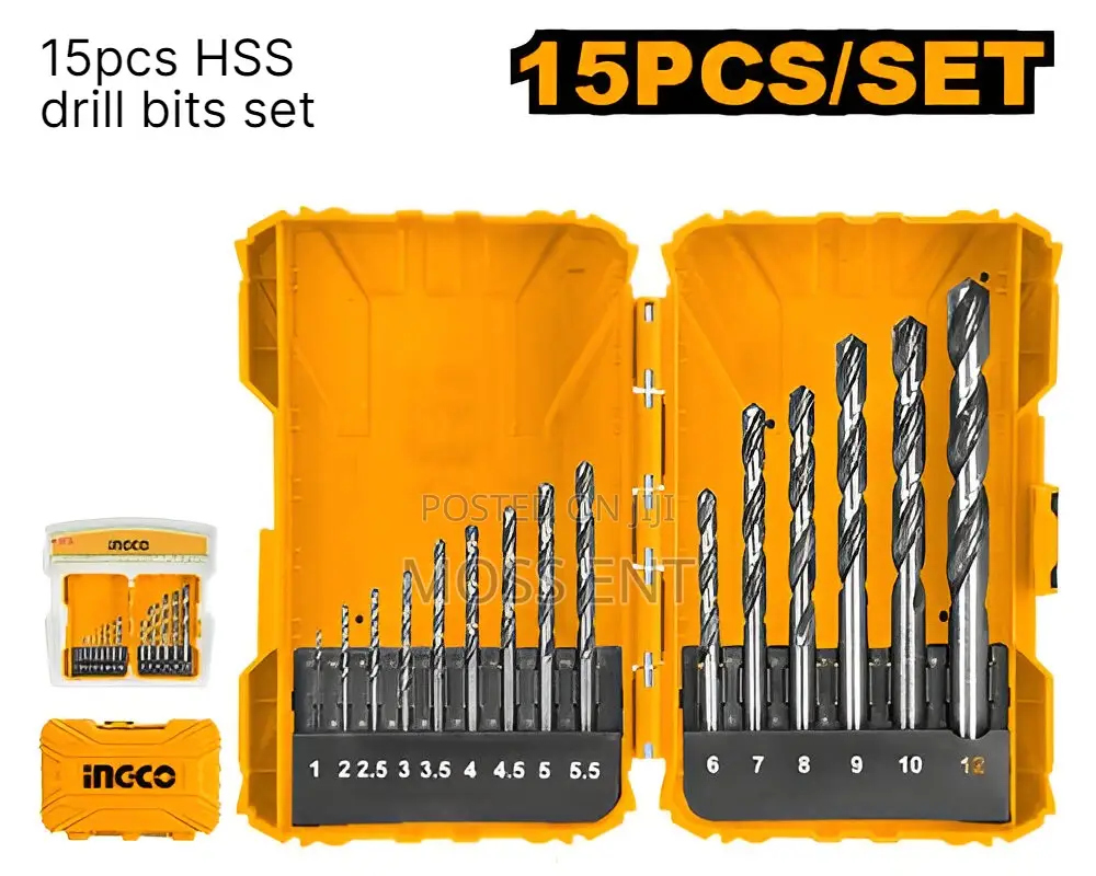 15pcs HSS Drill Bits Set - Akdl51501