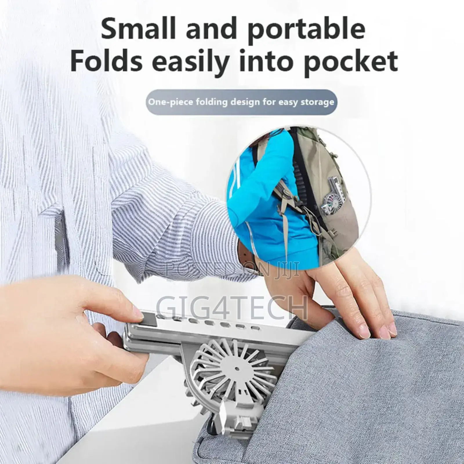 Foldable Laptop Stand With Cooling Fan