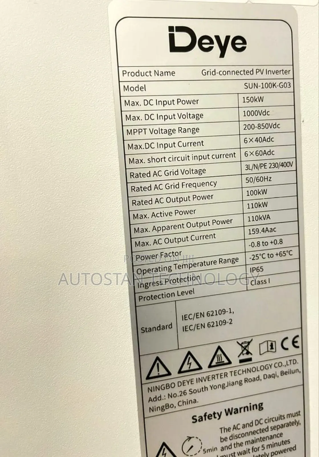 100kw GRID-TIE Inverter