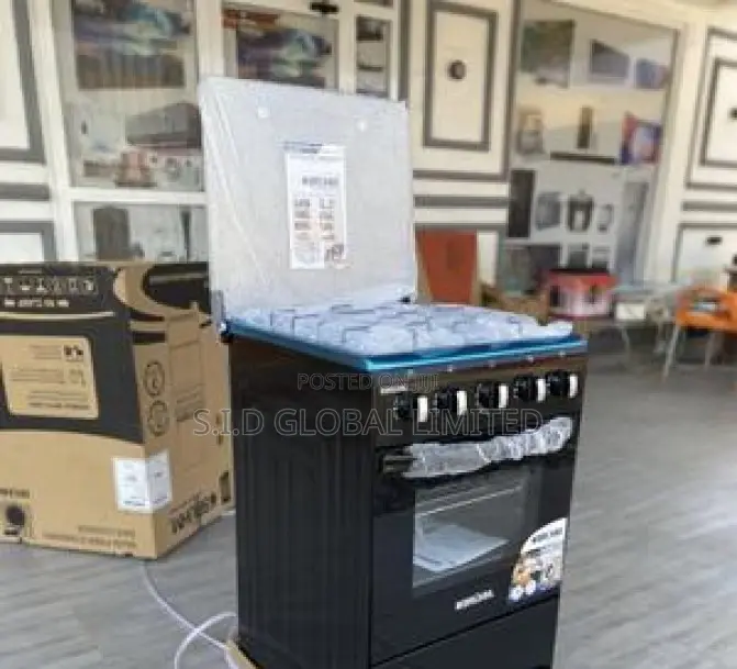 Brand Newbruhm 4 Burner Gas Cooker With Single Oven Grill
