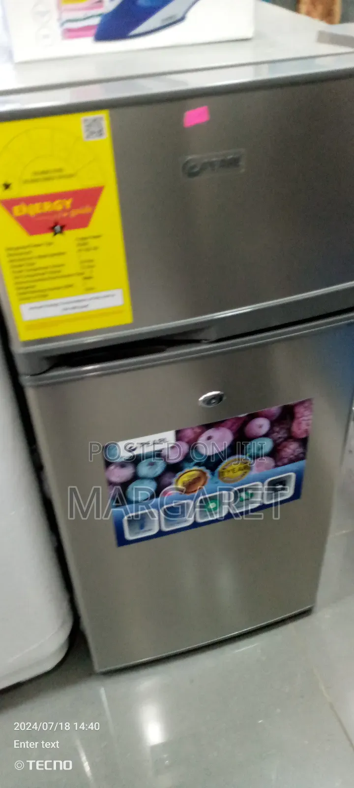 Gh Pearl 95 Littres Double Door Fridge