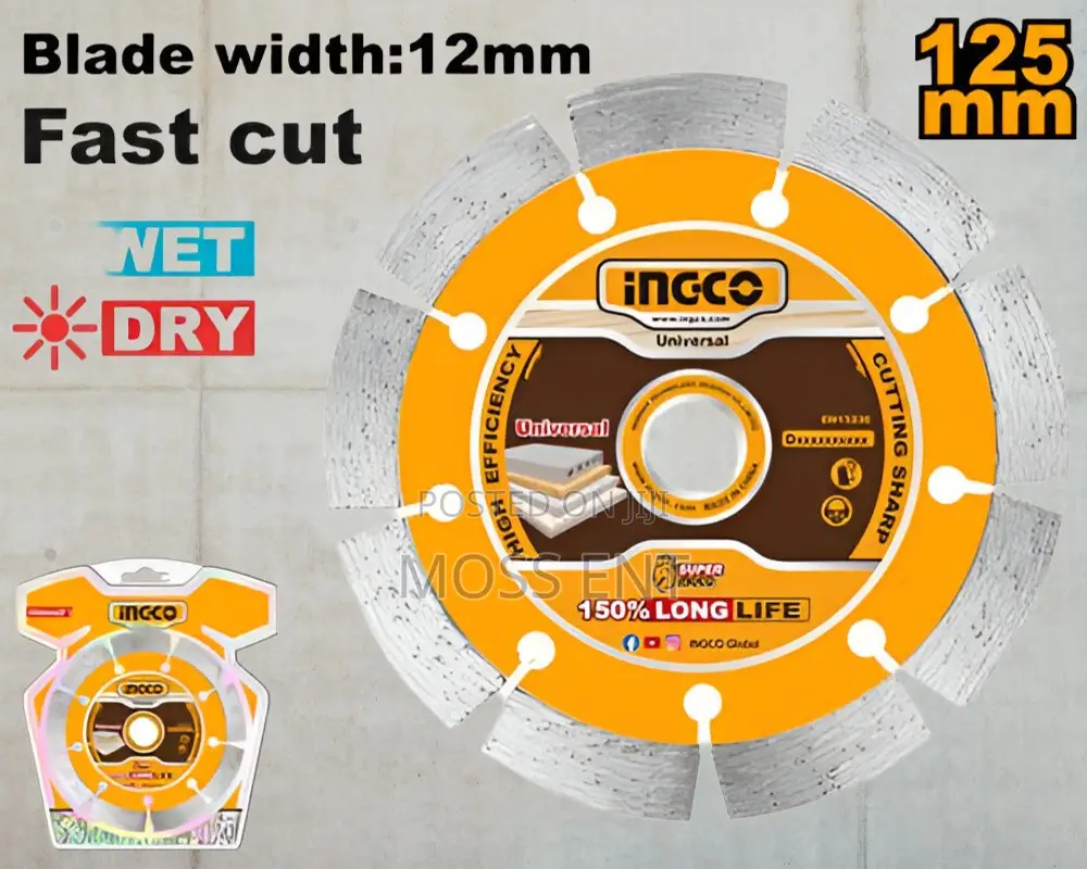 Dry Diamond Disc 5" - 12mm - Dmd011251