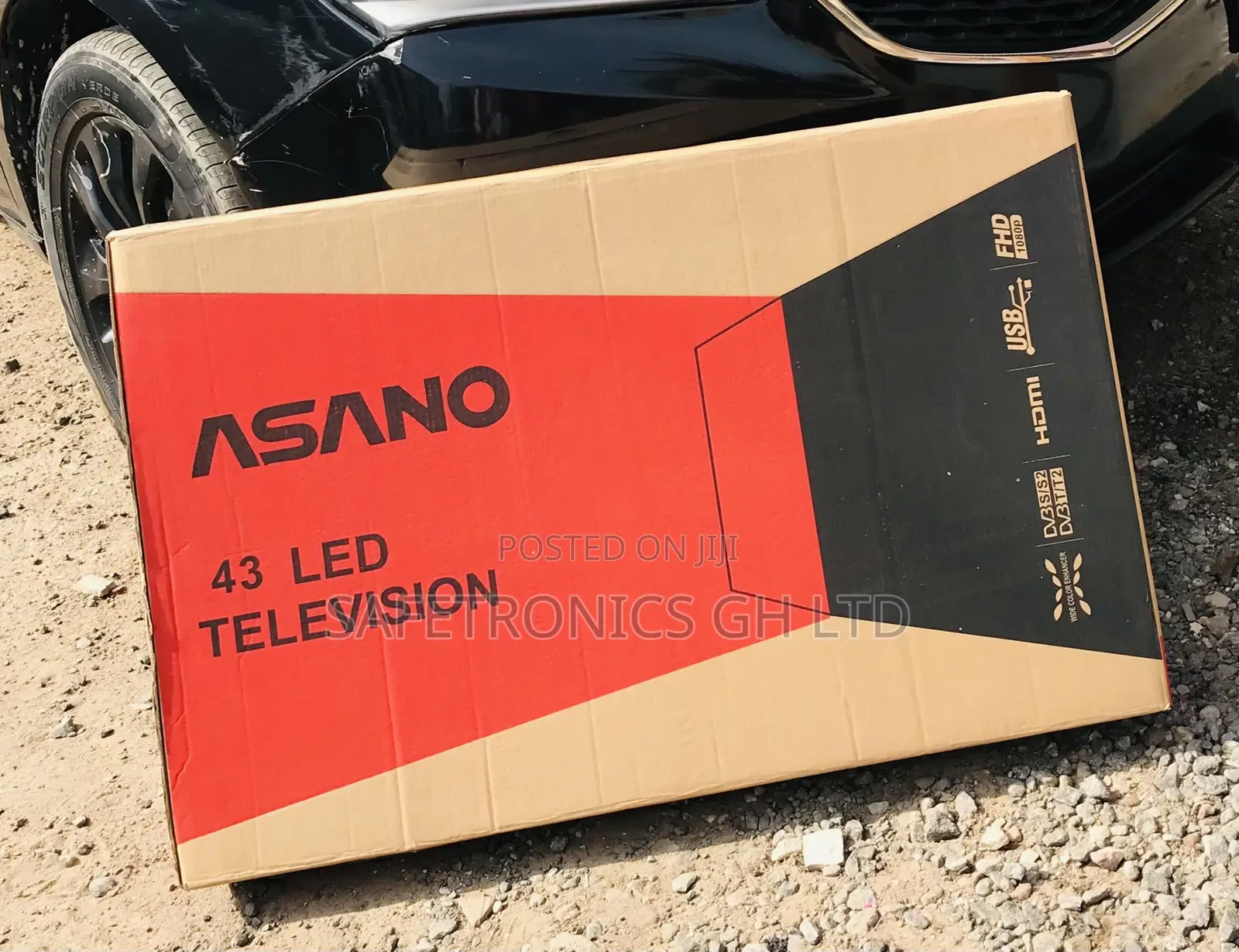 Digital (Black) Satellite 43 Inch Full HD Asano Tv 