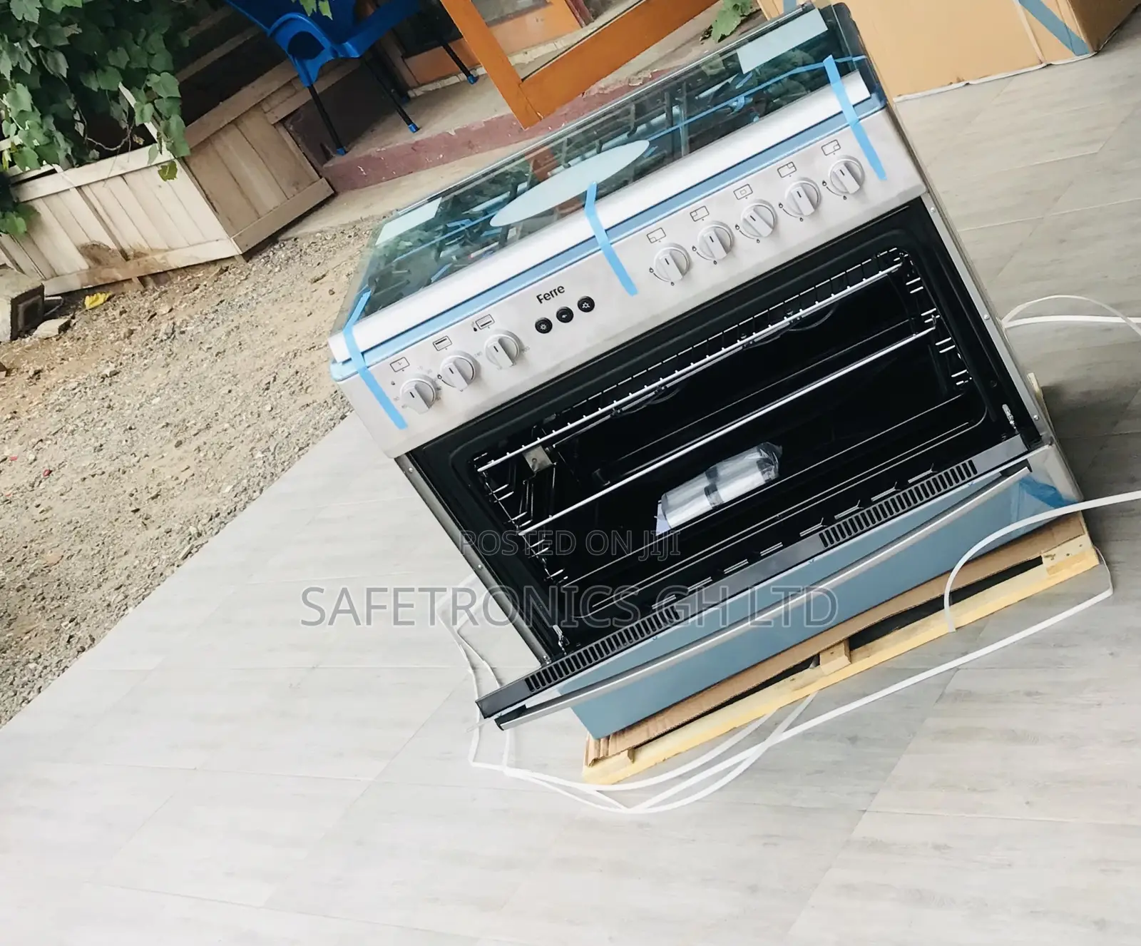 Durable 5 Gas Oven/Grill 60by90 Ferre (Gray)  Burner