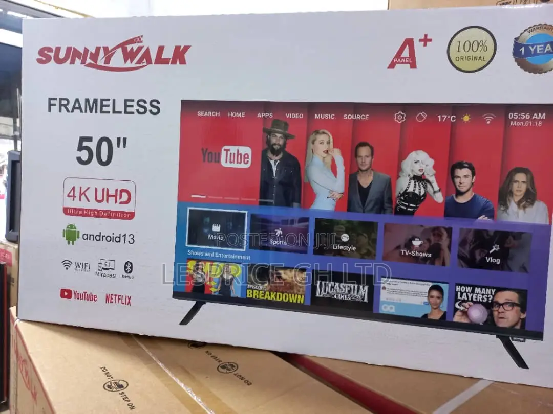 Top Quality ~Sunny Walk 50” Android Bluetooth Tv