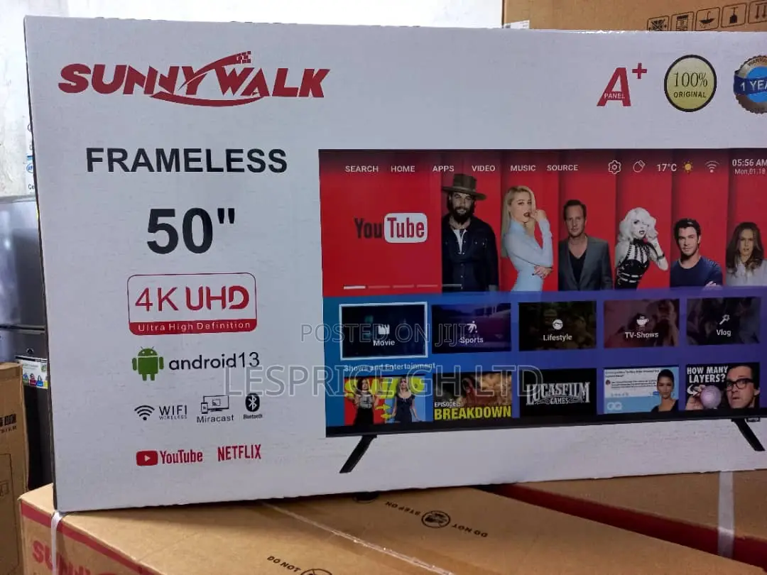 Excellent ~Sunny Walk 50” Android Tv