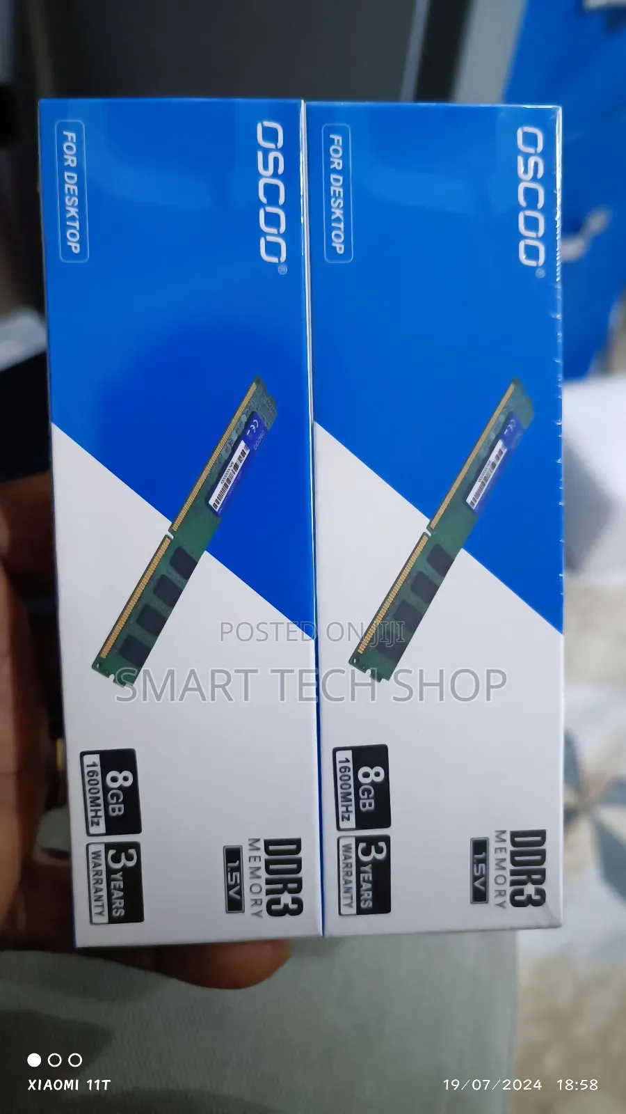 Oscoo Ddr3/Ddr3l 1.5v 1600mghz Pc3 Desktop Ram Memory