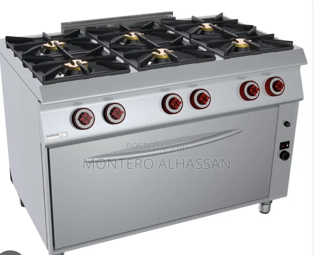 Commercial 6 Burner Gas With Oven