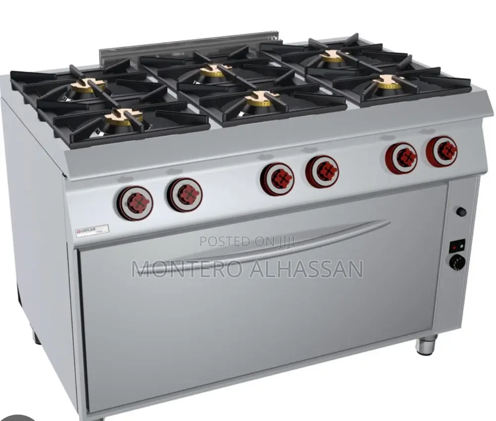 Commercial 6 Burner Gas With Oven