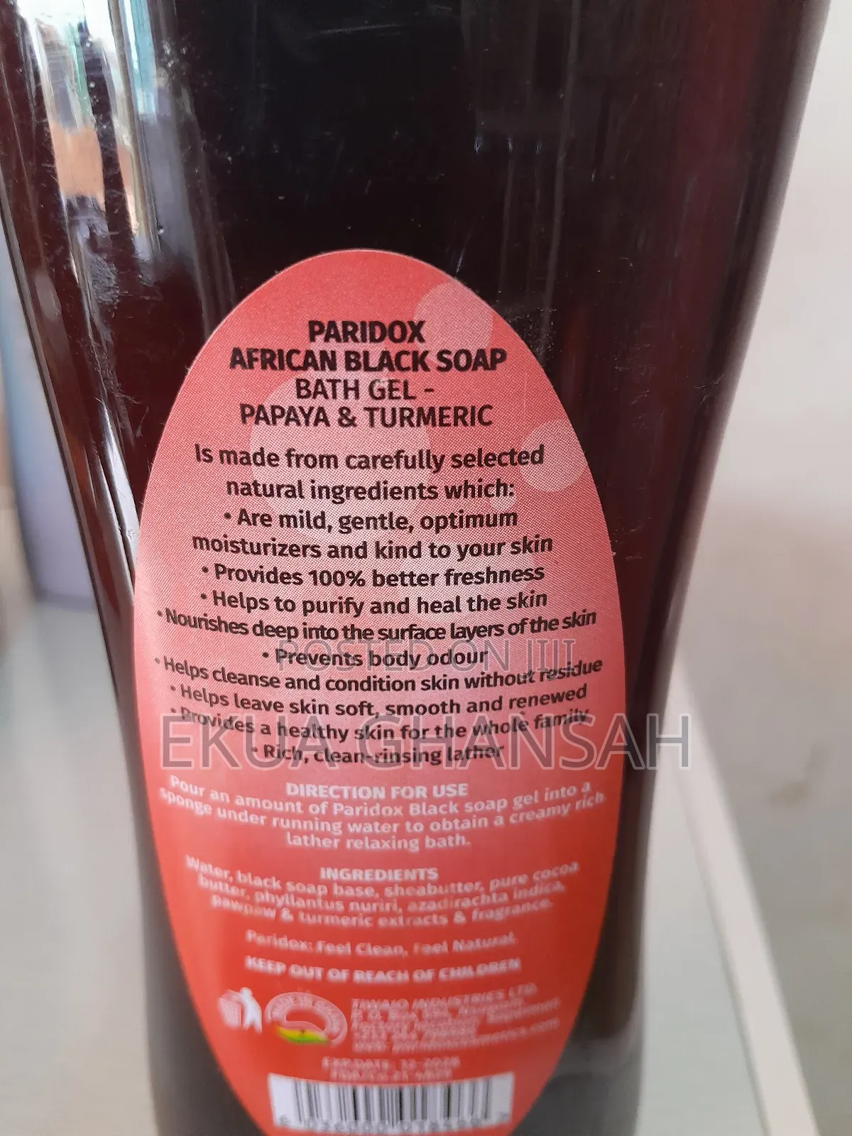 Paridox Tumeric and Papaya Black Soap