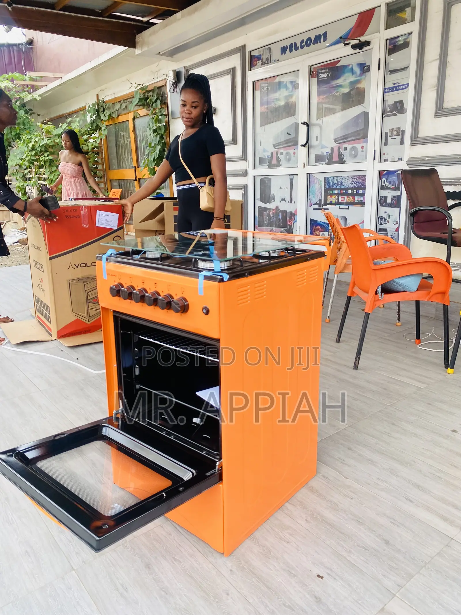 Oven and Grill Volcano 50x50 4 Burner(Orange).