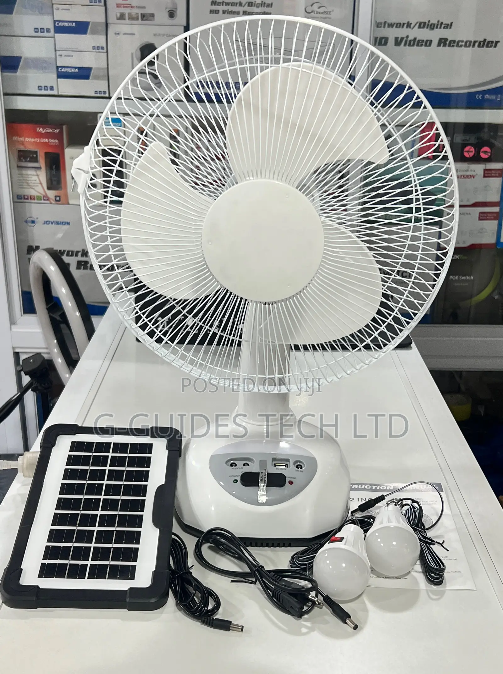 Solar Rechargeable Fan Ac/Dc, Rechargeable Oscillating Fan