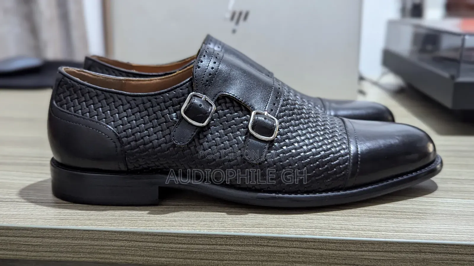 Premium Double Strap Leather Monk Shoes