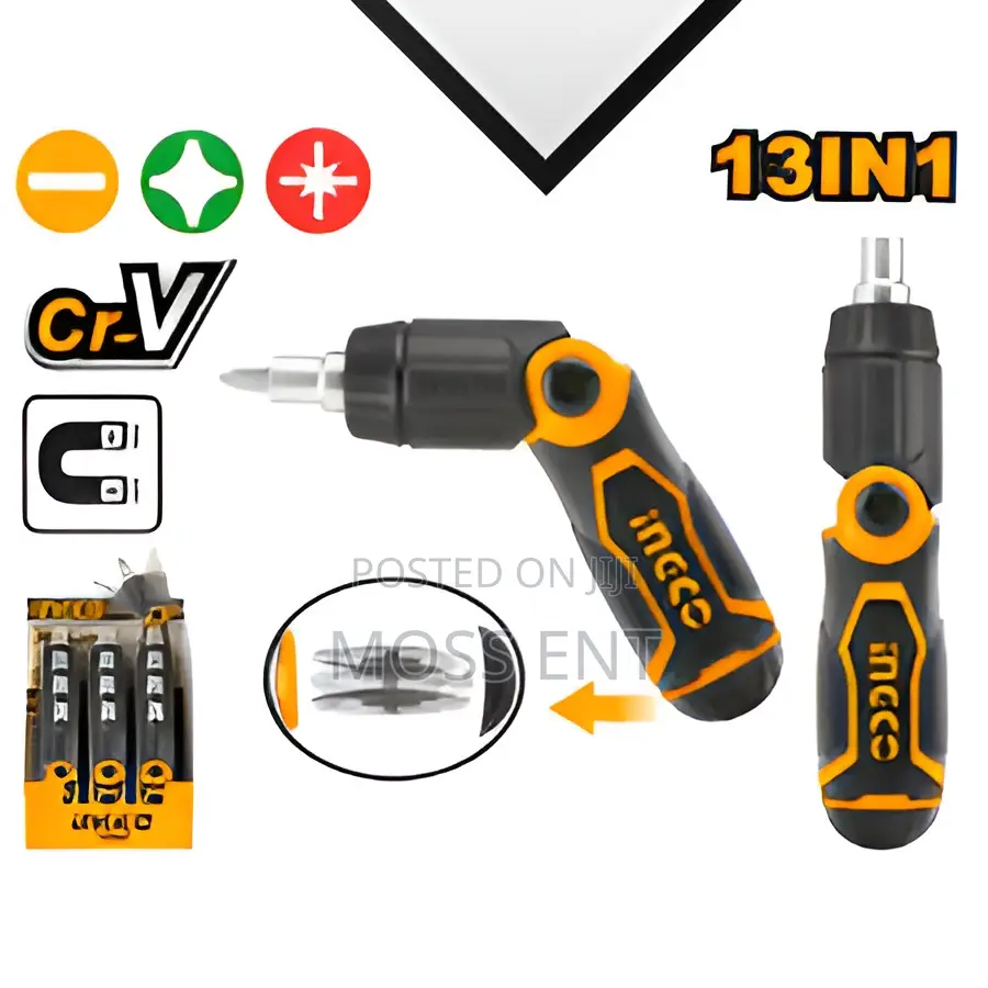 13 in 1 Ratchet Screwdriver Set - Akisd1208