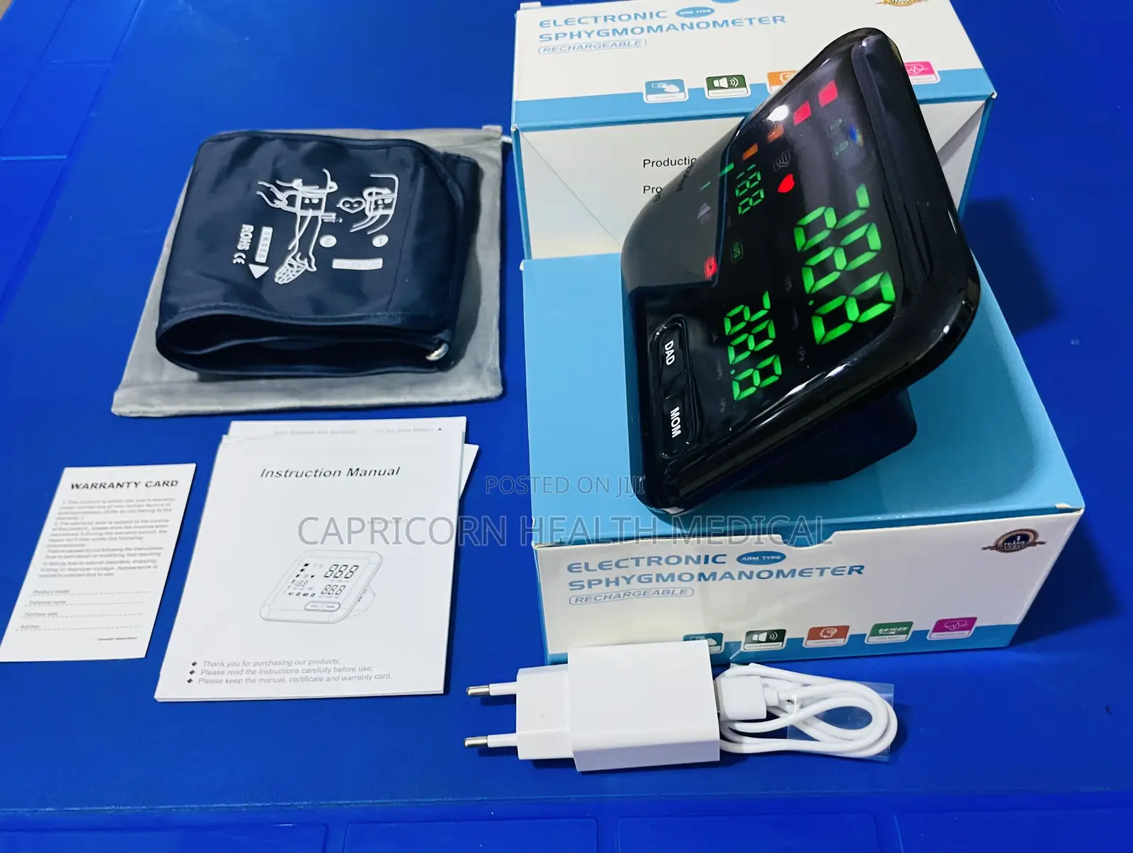 Rechargeable Blood Pressure Bp Monitor Machine