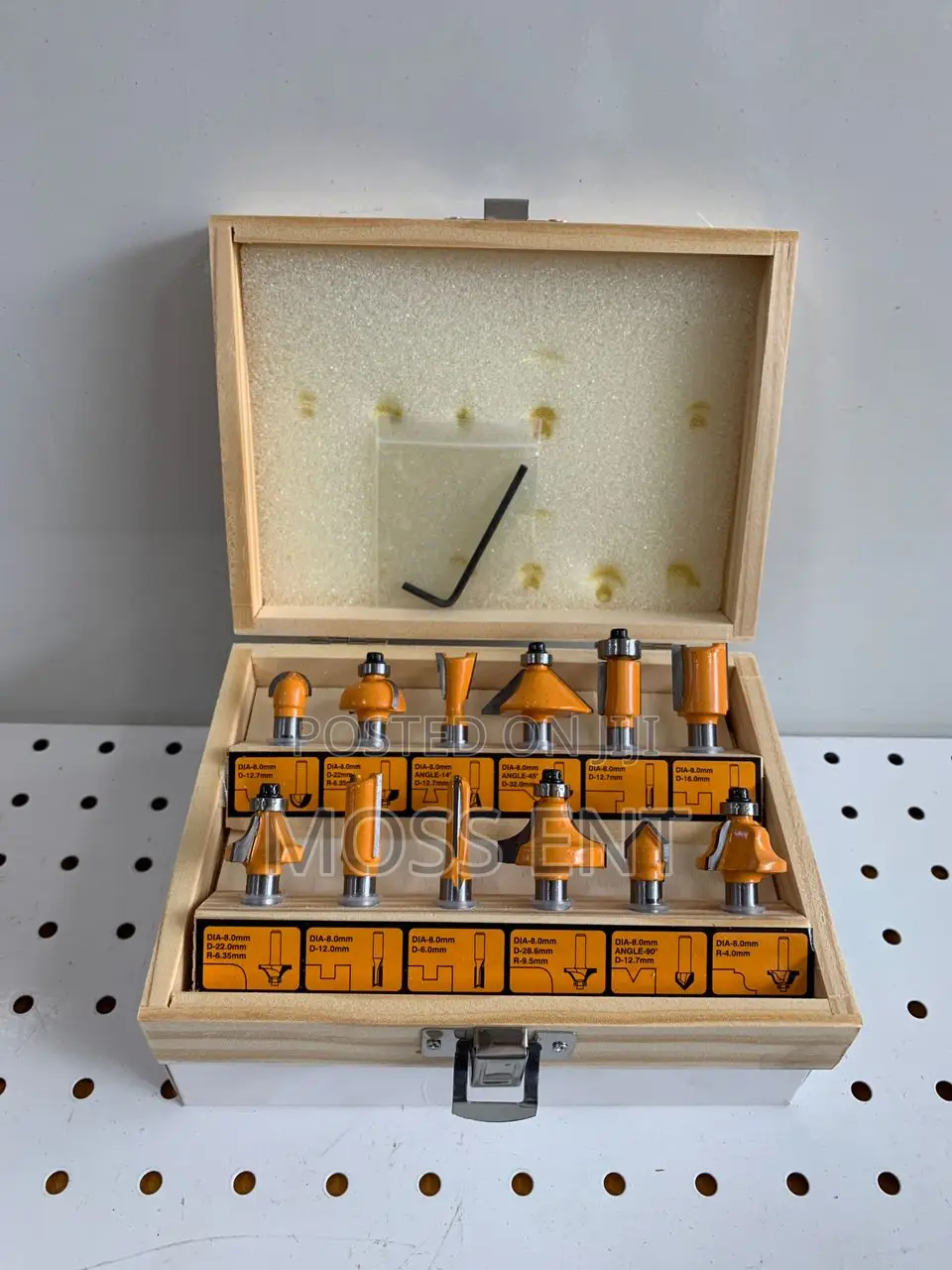 12pcs Router Bits Set 8mm - Akrt1211