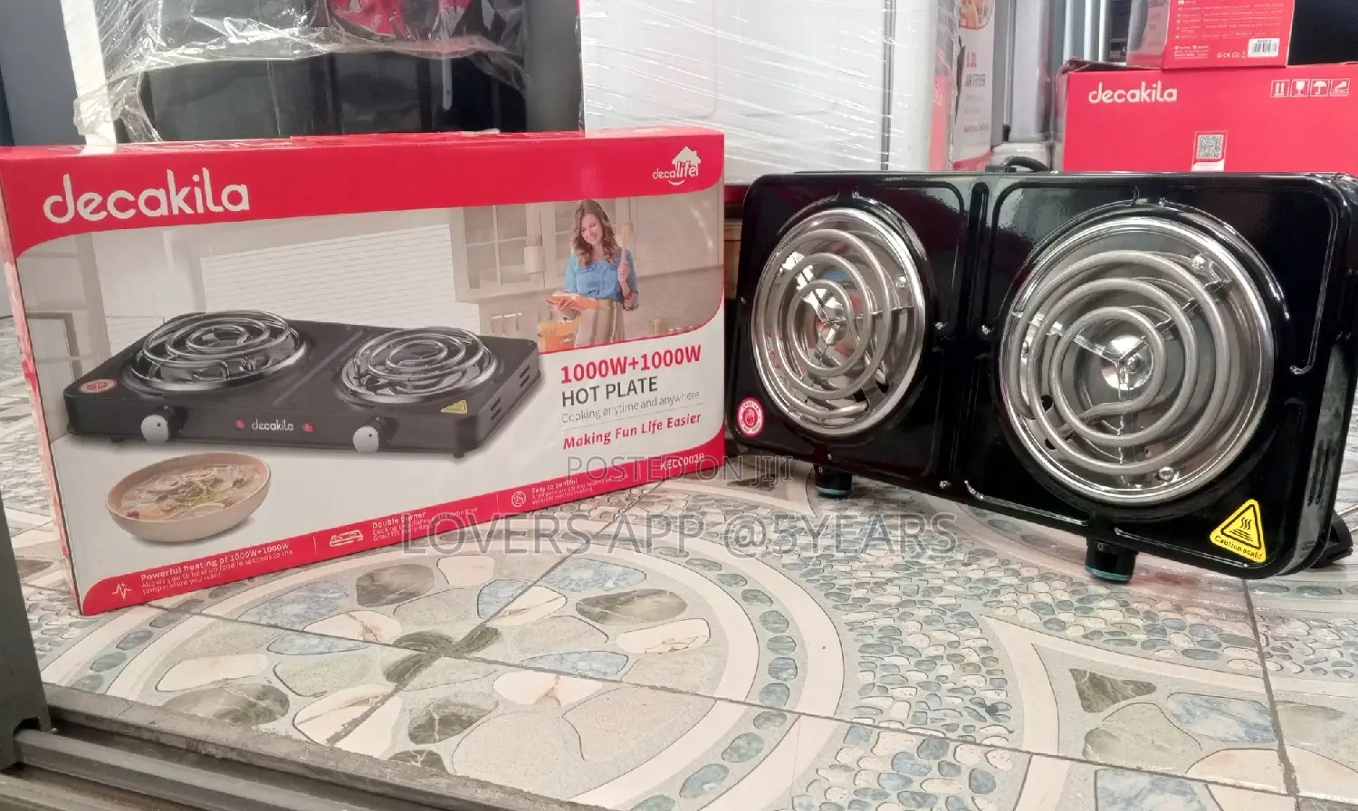 Decakila Double Hot Plate 1000W+1000W Coil Hot Plate
