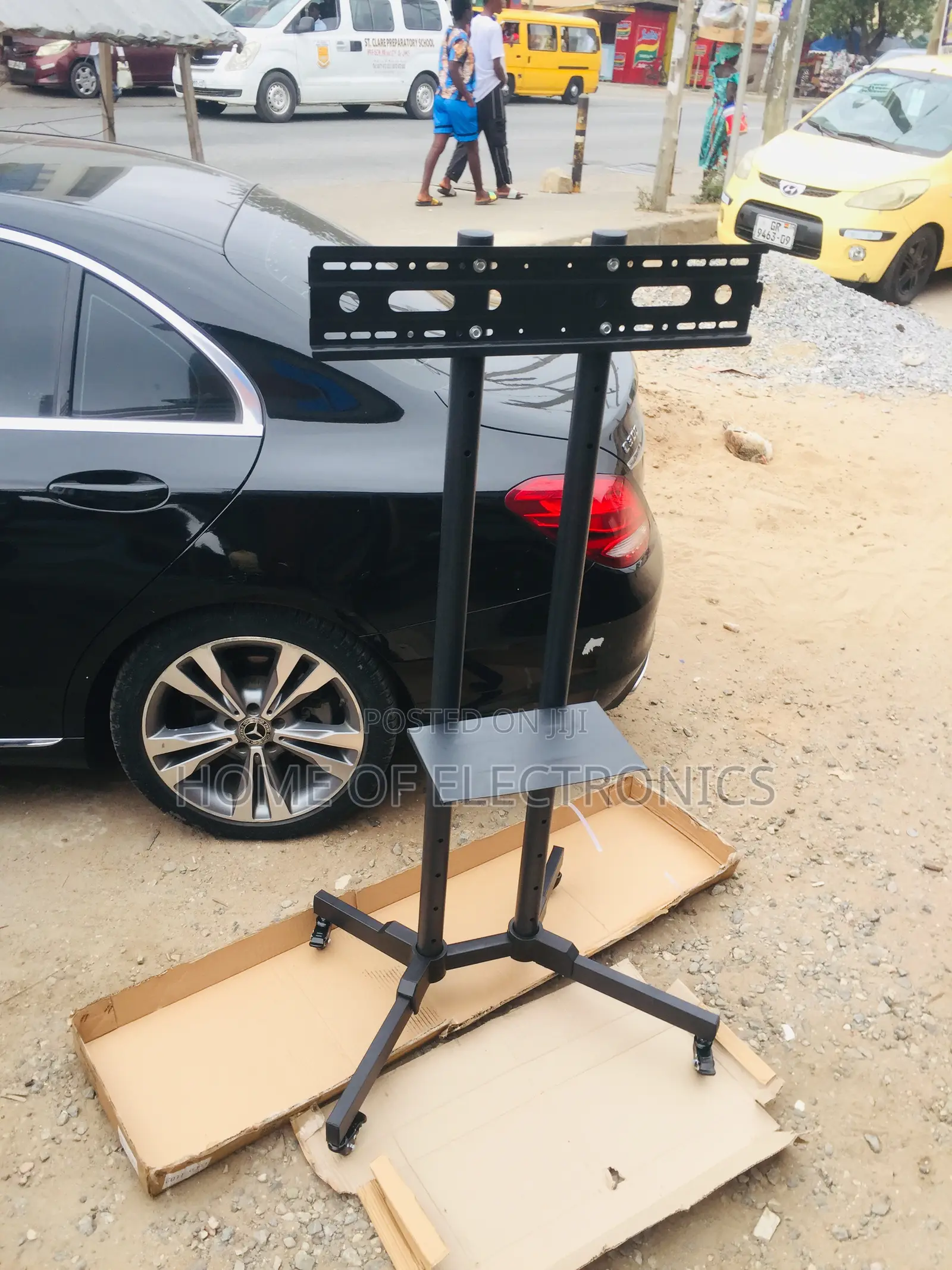 Mobile Movable Trolley TV Cart With DVD Shelf(32-70)