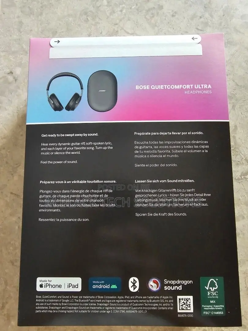 Bose Quietcomfort Ultra Wireless Noise Canceling Headphones