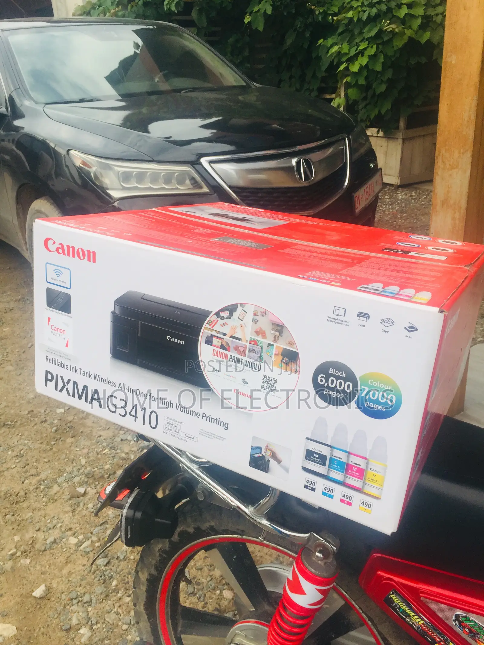 Durable Canon G3410 Wireless All in One Inkjet Printer