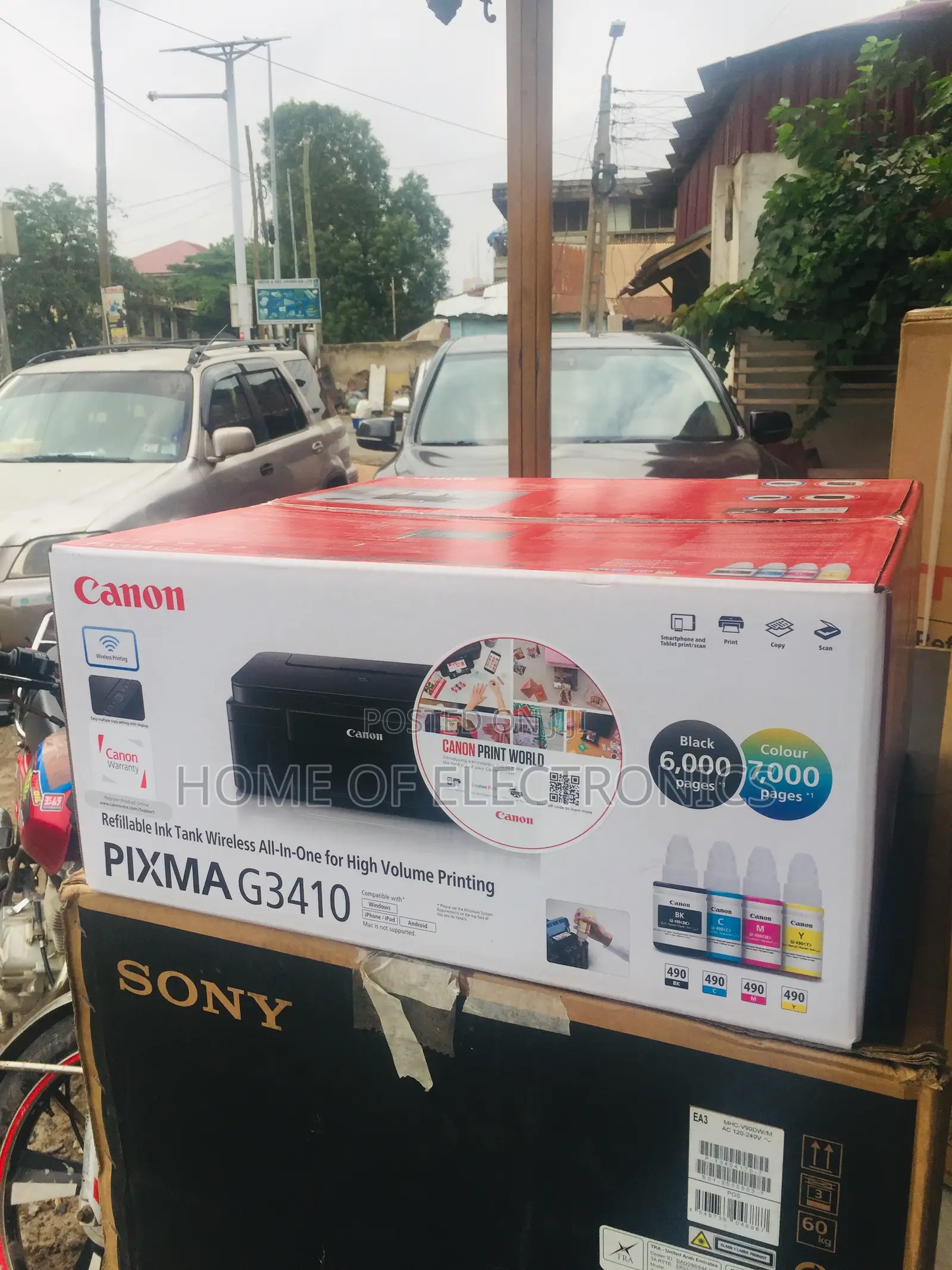 Buy New Canon 3410 Refillable Ink Tank Wireless Printer