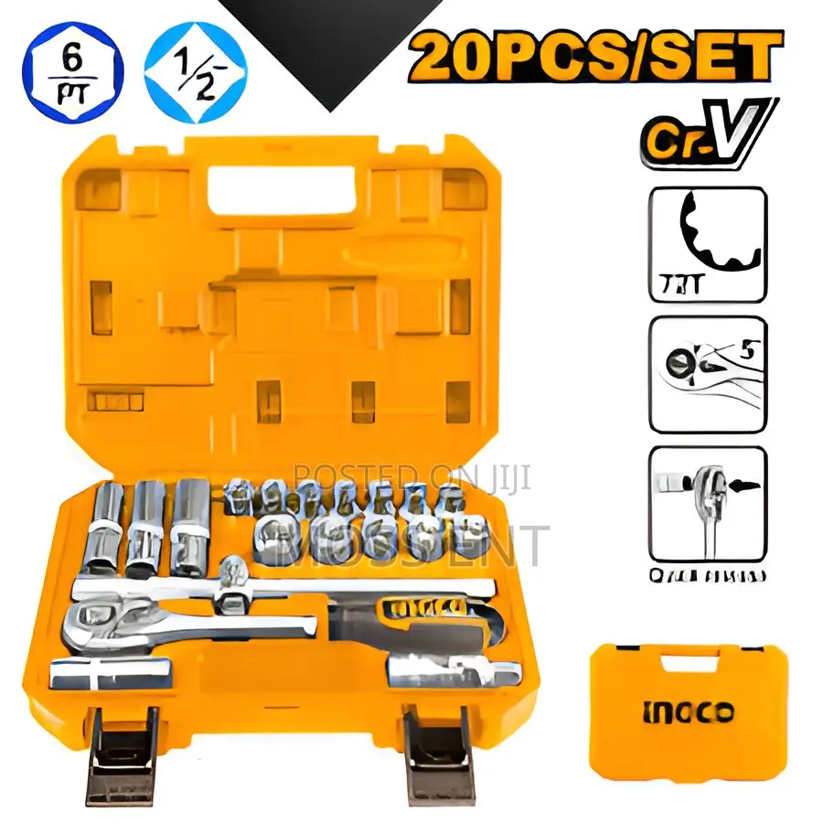 20 PCS 1/2" Socket Set - Hkts12201