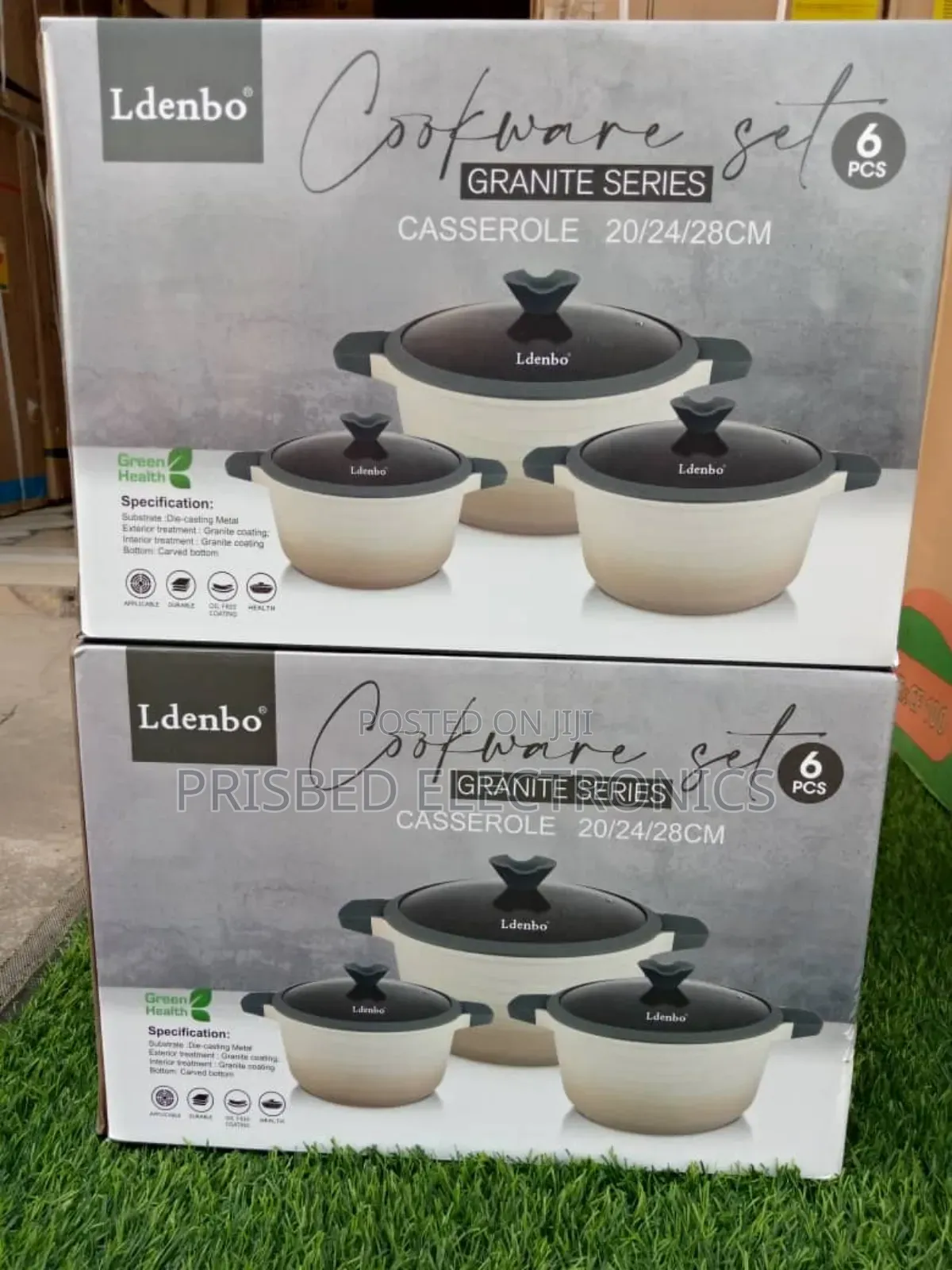Ldenbo 6pcs Casserole Cookware Set