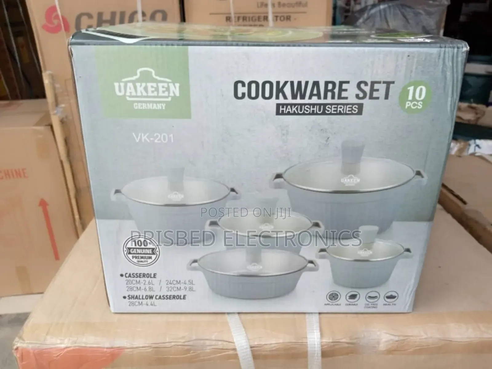 *Uakeen 10pcs Durable Cookware Set
