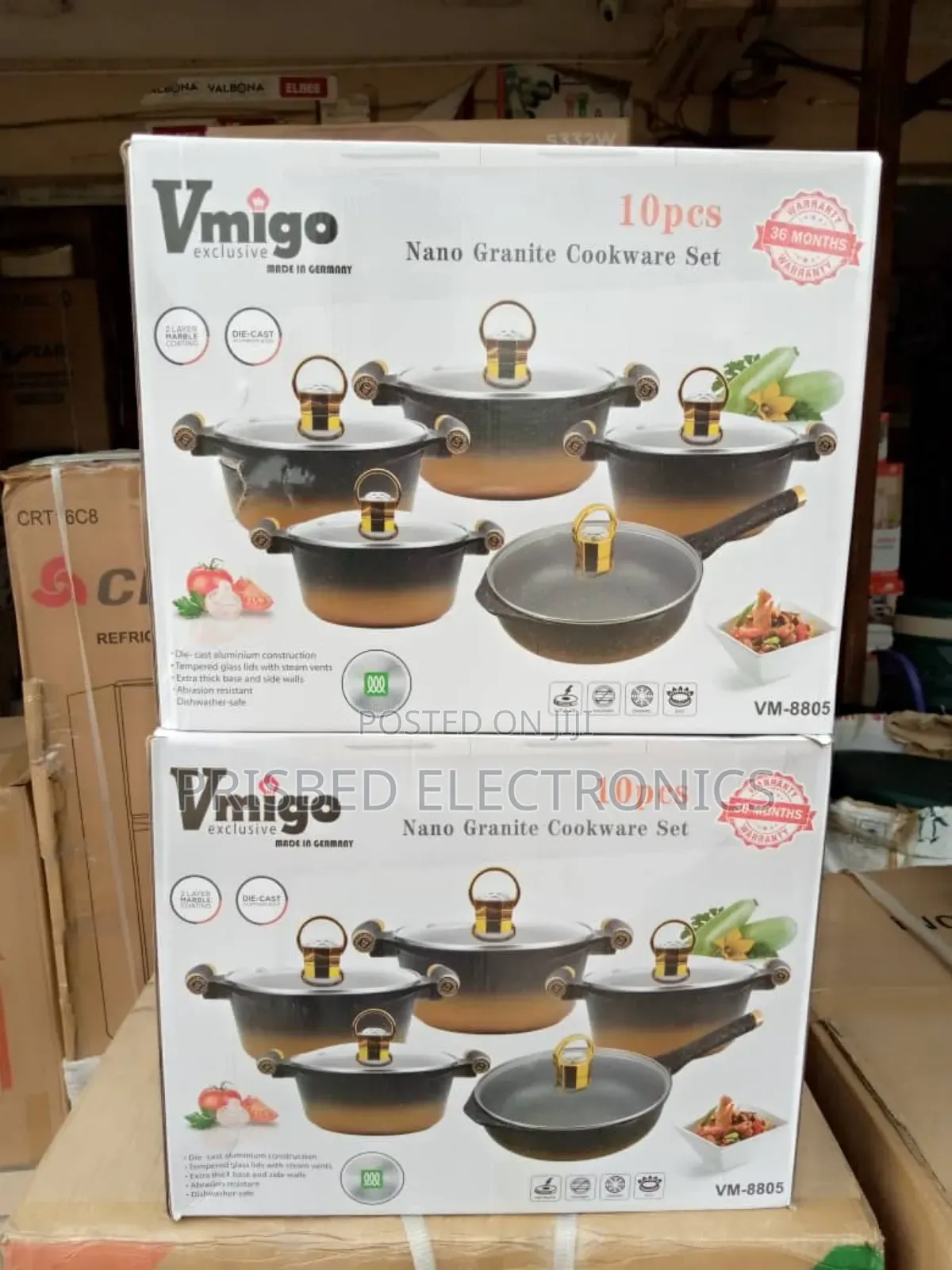 Vmigo 10pcs Die-Cast Aluminum Cookware Set