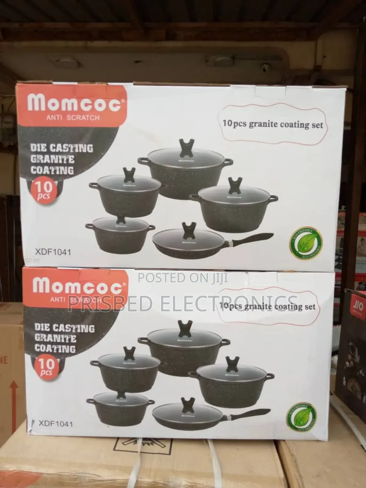 Momcoc 10pcs Die-Casting Aluminum Cookware Set