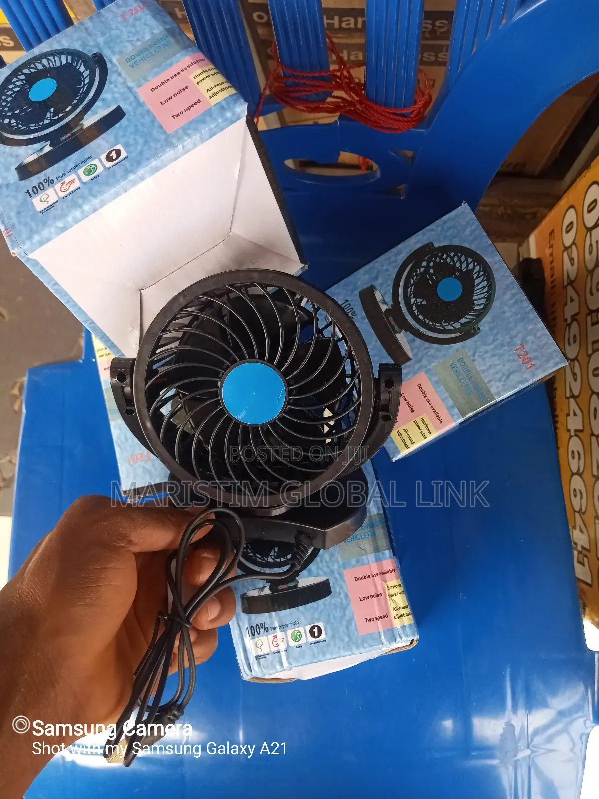 Usb Headed Vehicle Fan