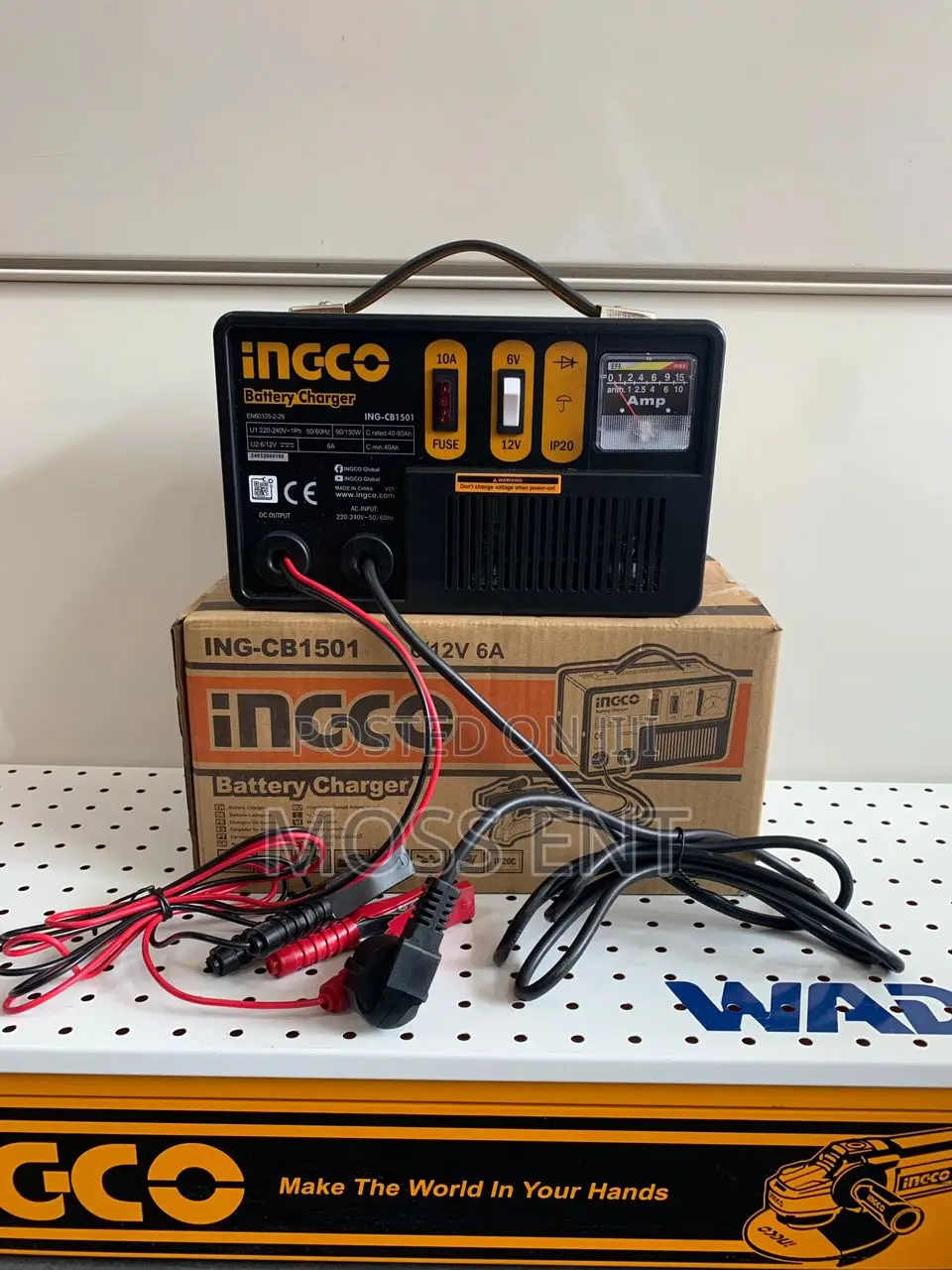 Ingco Battery Charger 6/12v 6a C4 - Ing-Cb1501