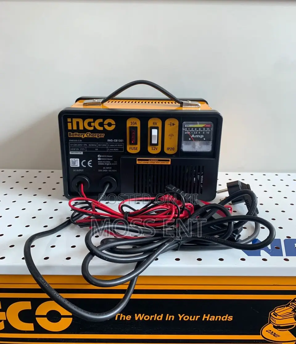 Ingco Battery Charger 6/12v 6a C4 - Ing-Cb1501